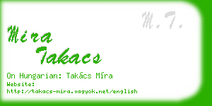 mira takacs business card