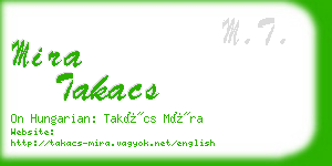 mira takacs business card